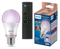 Philips Smart żarówka 60W A60 E27 + Pilot - 1541394 - zdjęcie 1